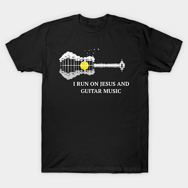 Christian Jesus Guitar Worship Bibel Guitarist T-Shirt by ChrisselDesigns